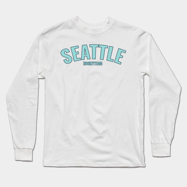 hockeyteam seattle Long Sleeve T-Shirt by Alsprey31_designmarket